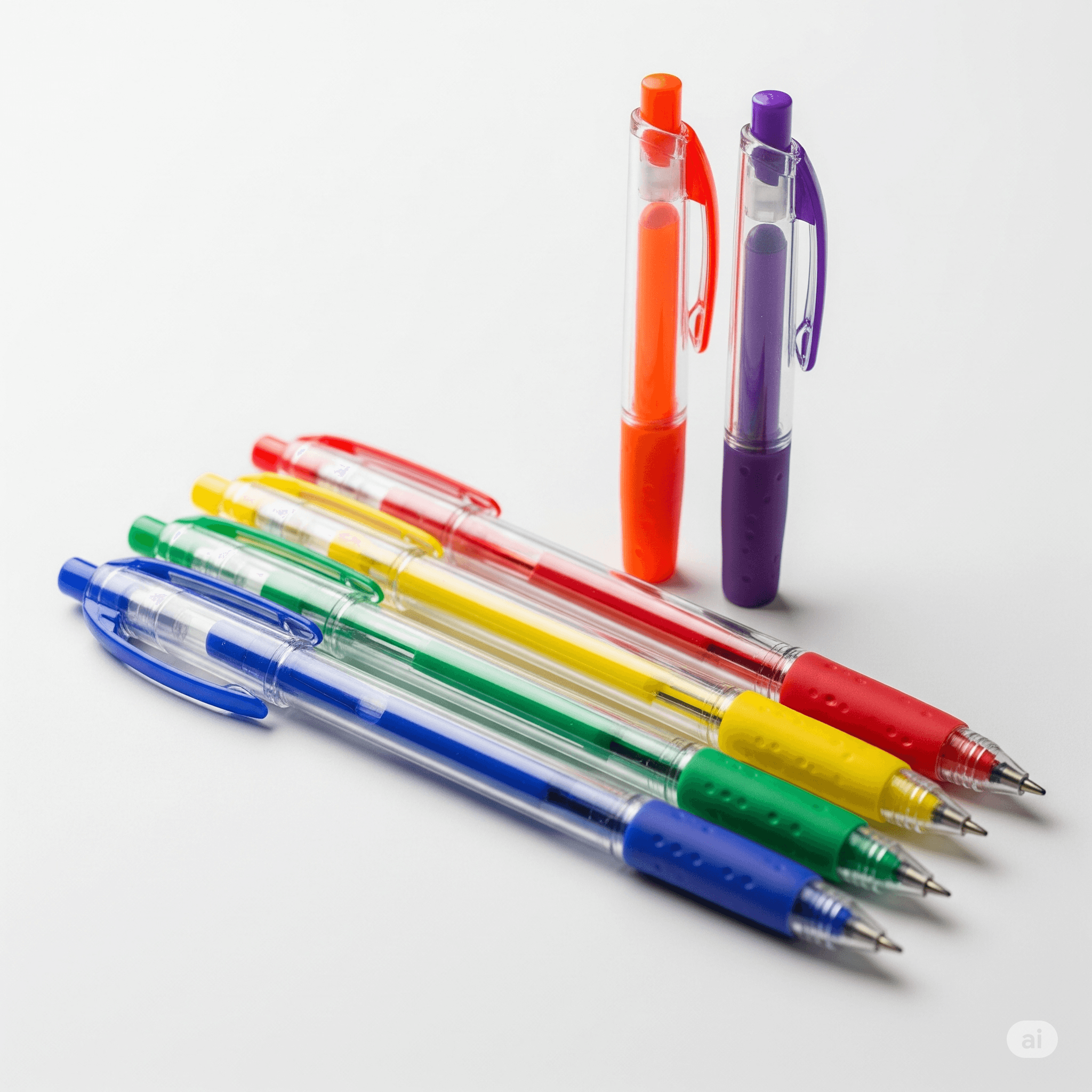 Gel Ink Pen Set - Assorted Colors (6-Pack)